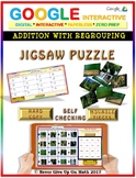 Jigsaw Puzzle: 3 Digits Addition - with Regrouping (Google