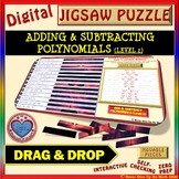 Jigsaw Puzzle: Add and Subtract Polynomials (Includes Dist