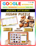 Jigsaw Puzzle:Adding Integers (Google Interactive & Hard Copy)