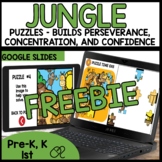 Jigsaw Puzzle Jungle FREEBIE | No Prep Kindergarten 1st Gr