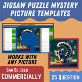 Jigsaw Puzzle Mystery Template (3 colors) - 25 Piece/25 Questions