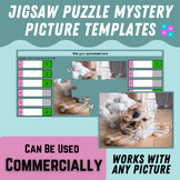 Jigsaw Puzzle Mystery Template (4 colors) - 12 Piece/12 Questions