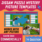 Jigsaw Puzzle Mystery Template (4 colors) - 70 Piece/14 Questions