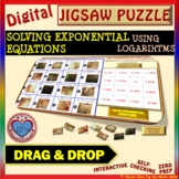 Jigsaw Puzzle: Solve Exponential Equations using Logs DIST