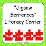 Jigsaw Sentences Literacy Center - building, reading and w