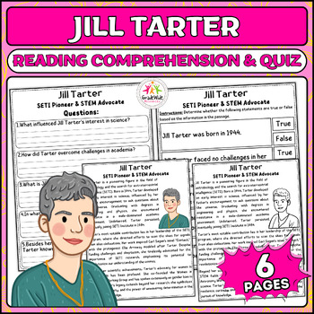 Preview of Jill Tarter: Pioneer of Astrobiology Nonfiction Reading & Activities for WHM