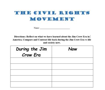 Preview of Jim Crow Era