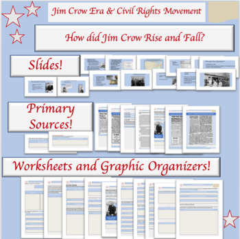 Preview of Jim Crow Era & Civil Rights Movement (Quick) Full Unit Lessons
