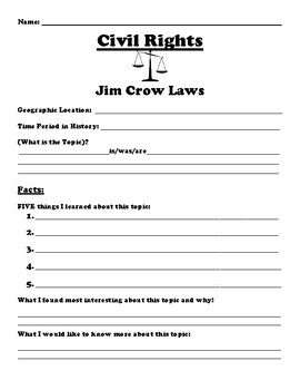 Jim Crow Laws 