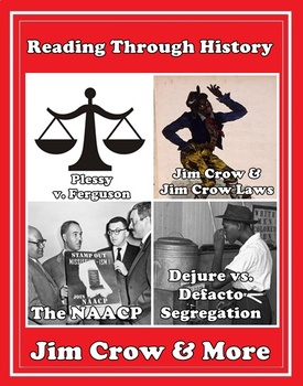 Preview of Jim Crow Laws, Plessy v. Ferguson, Segregation, and the NAACP