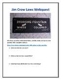 Jim Crow Laws Webquest (With Answer Key!)