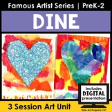 Jim Dine Hearts Pop Art Project Famous Artist Elementary A