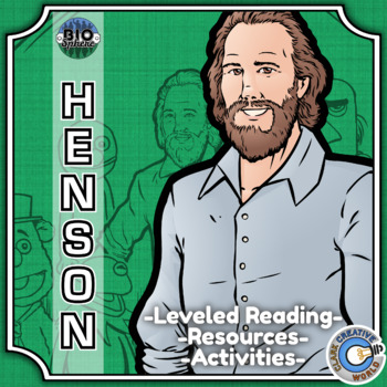 Preview of Jim Henson Biography - Reading, Digital INB, Slides & Activities
