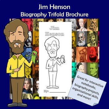 Preview of Jim Henson Biography Trifold Graphic Organizer