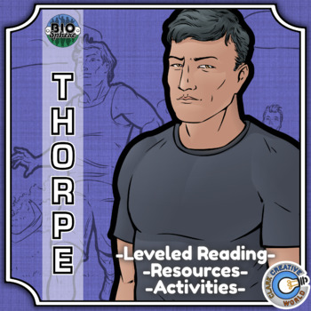 Preview of Jim Thorpe Biography - Reading, Digital INB, Slides & Activities