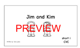 Jim and Kim short i decodable book