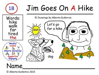 Preview of Jim Goes On A Hike #1B