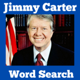 Jimmy Carter | Worksheet Activity | President Carter Word Search