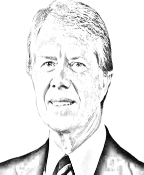 Preview of Jimmy Carter  4 PDFs for poster print and color 14x15, 21x23, 38x31, 35x37