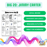 Jimmy Carter Big 20 (SS8H12) Governor, President, etc.- No