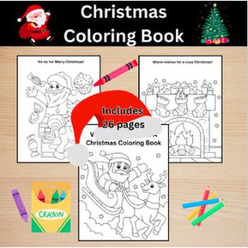 Preview of Jingle All the Crayons: A Christmas Coloring Book!