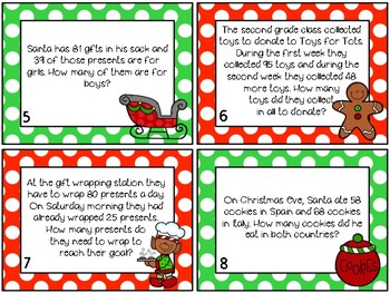 Jingle All the Way- Addition and Subtraction with Regrouping Word Problems
