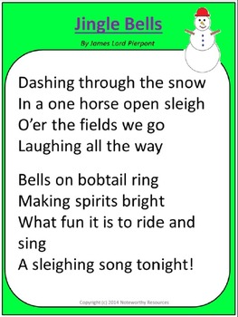 Jingle Bells Lesson Plan Christmas Pack by Little Wise Hearts | TpT