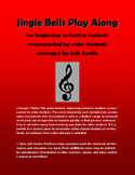 Jingle Bells Play Along (sheet music for mixed level orchestra)