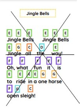 Jingle Bells Worksheet - Color - Super Simple