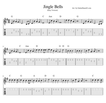 guitar chords of jingle bells