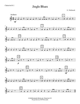 Preview of Jingle Blues– Very Easy Beginning Band Arrangement
