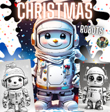 Jingle Bot: A Christmas Coloring pages Adventure | Coloring book