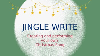 Preview of Jingle Write Creating and Performing Your Own Christmas Song