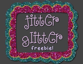 Preview of Jitter Glitter: First Day of School Poem FREEBIE