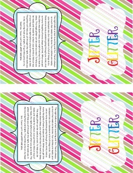 Jitter Glitter Freebie by Tales of a First Grade Teacher Jessica Berggren