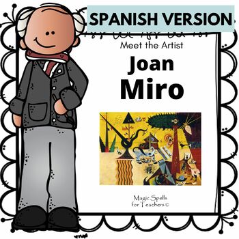 Preview of Joan Miro Activities in Spanish - Joan Miro Biografia- SPANISH VERSION