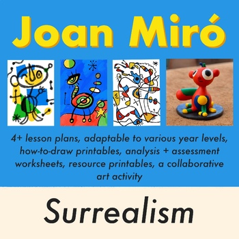 Preview of Surrealism art lessons: Joan Miro
