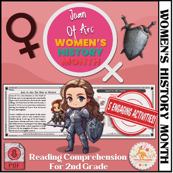 Preview of Joan Of Arc: Women's History Month Reading Comprehension For 2nd Grade