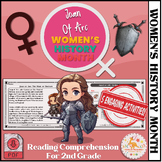 Joan Of Arc: Women's History Month Reading Comprehension F