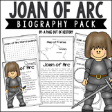 Joan of Arc Biography Unit Pack Womens History