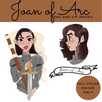 Preview of Joan of Arc Clip Art and GIF Set