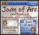 Joan of Arc Close Reading & Biography Bundle | 3rd Grade &