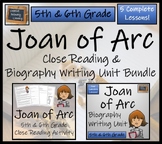 Joan of Arc Close Reading & Biography Bundle | 5th Grade &