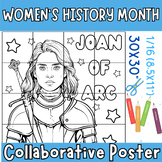 Joan of Arc Collaborative Coloring Poster Activities, Wome