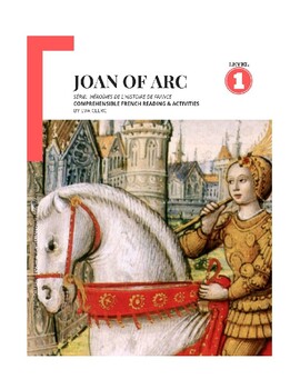 Preview of Joan of Arc Jeanne d'Arc biography French Français Level 1 reading activity CI