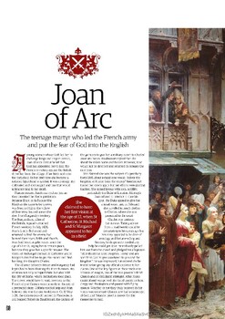 Preview of Joan of Arc (Print and Go. No Prep)