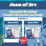 Joan of Arc - Spanish Biography Activity Bundle - Women's History
