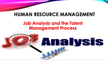 Preview of Job Analysis and the Talent Management Process