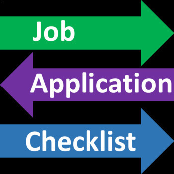 Preview of Job Application Checklist FREE