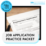 Job Application Practice Packet - 13 Unique, Real-World Ap